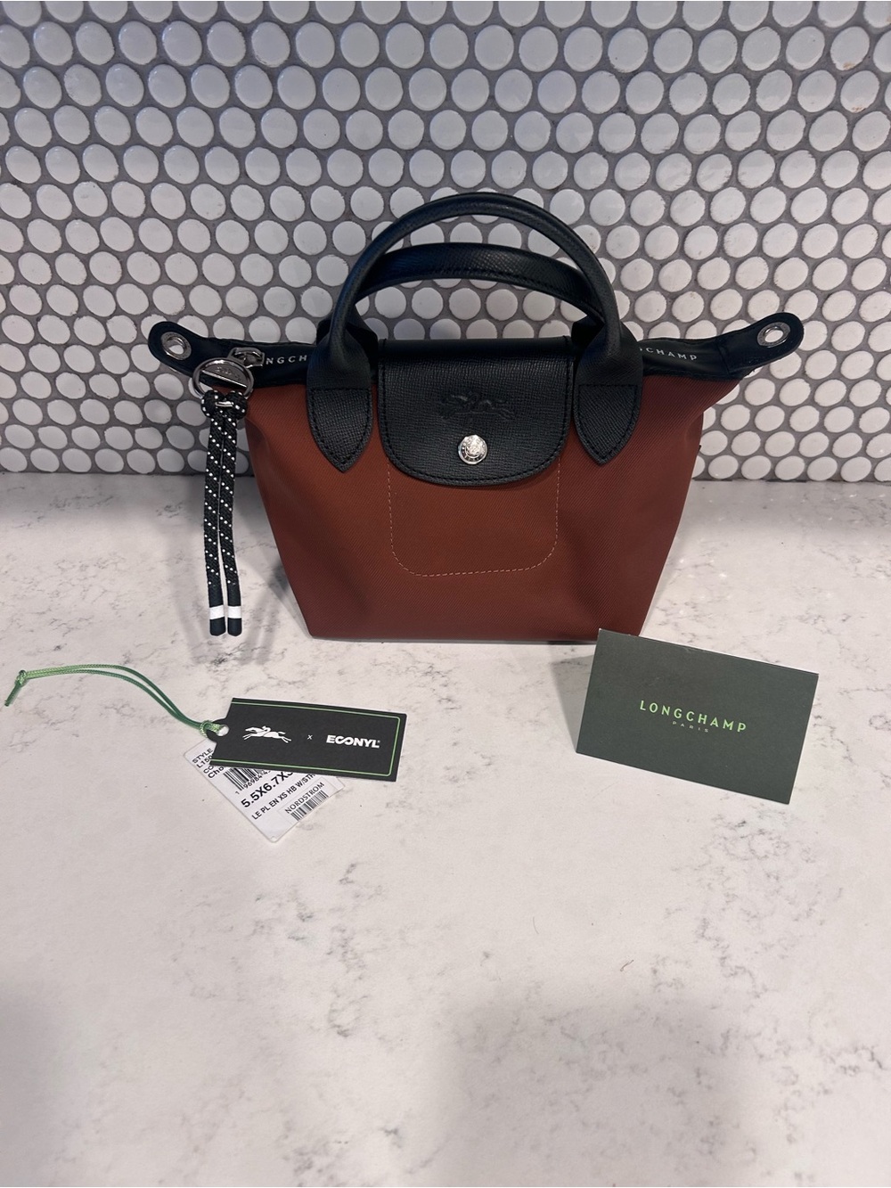 Longchamp Le Pliage Energy XS Crossbody Chocolate